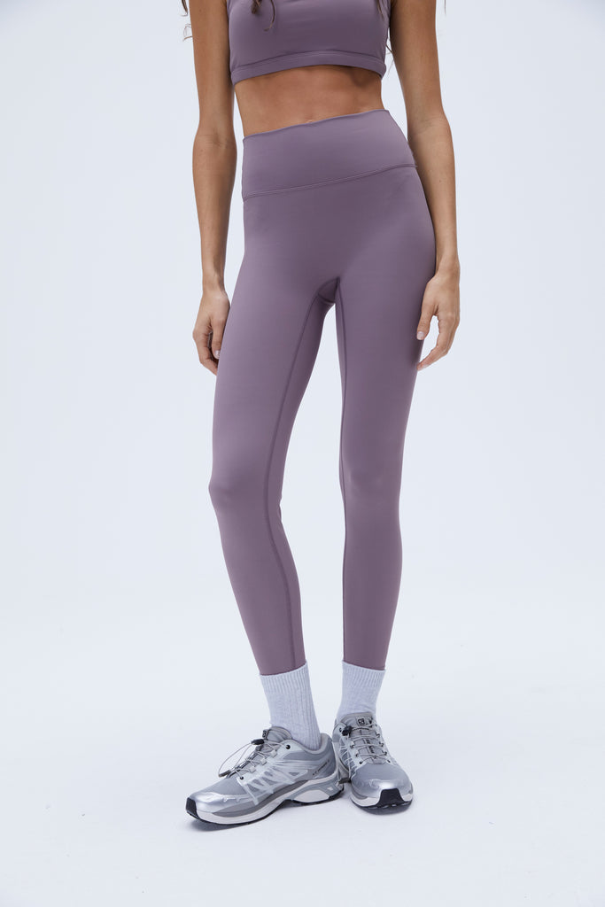 Adore Me Women's Bailey Medium Rise Legging Activewear L / Tulipwood Purple.