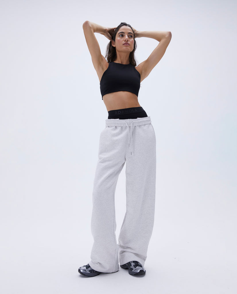 Straight leg grey online sweatpants