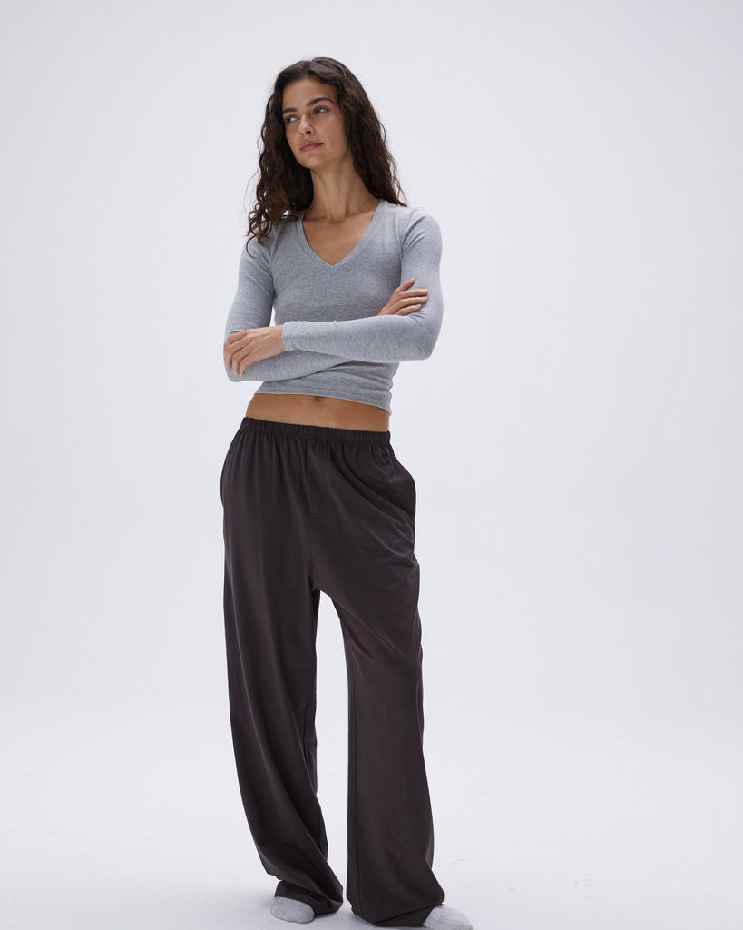 Women's Lounge Modal Cotton Pants Coffee Bean Adanola