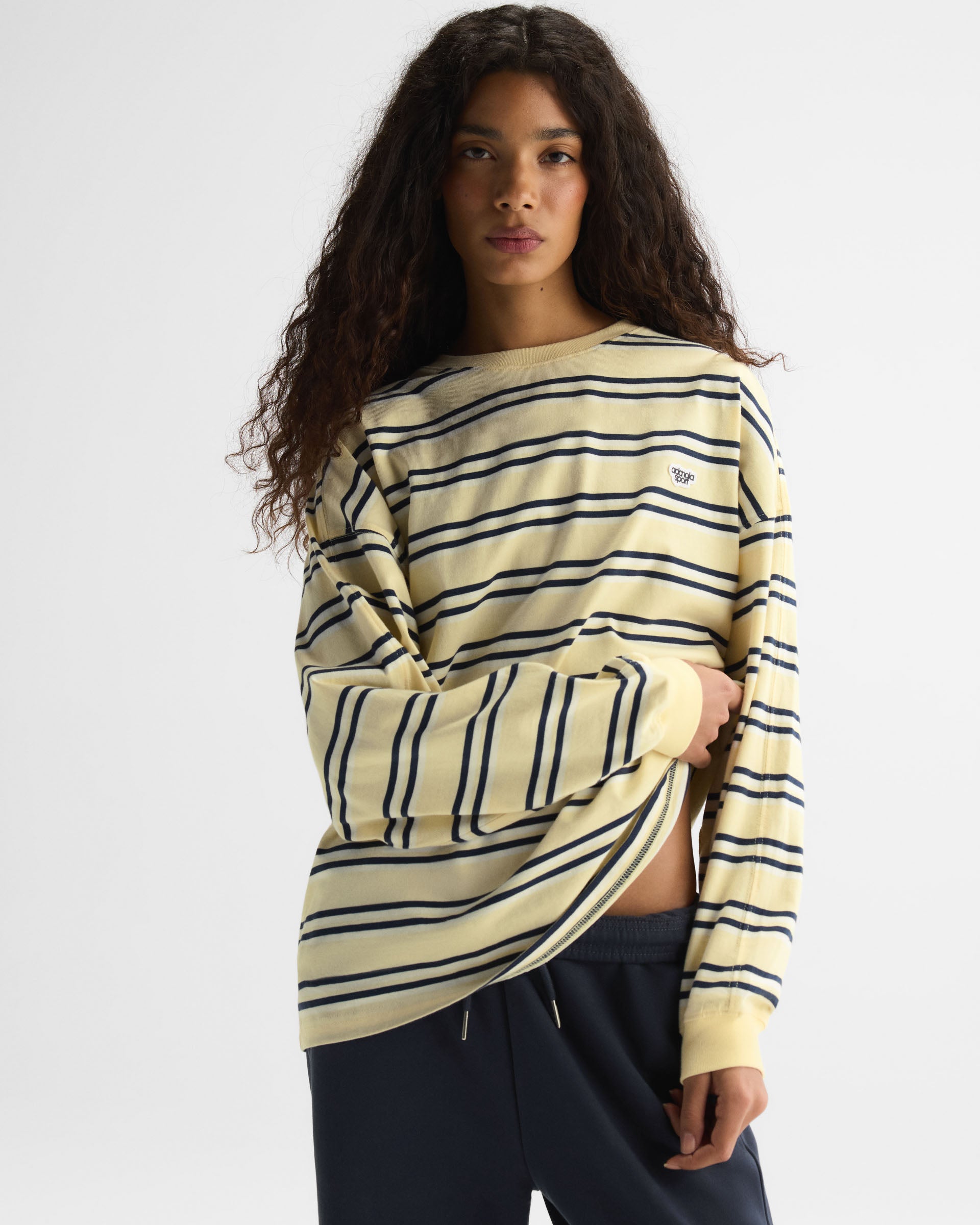 Stripe Long Sleeve T-shirt - Buttercream – Adanola