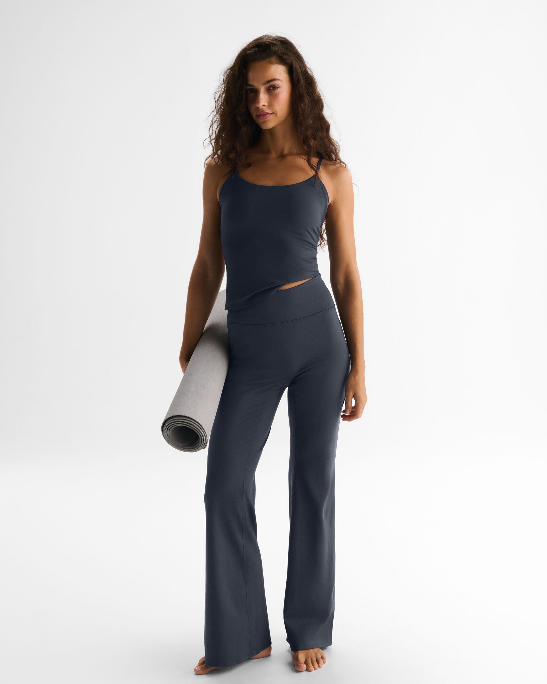 Flared Yoga Pants - Midnight Blue – Adanola
