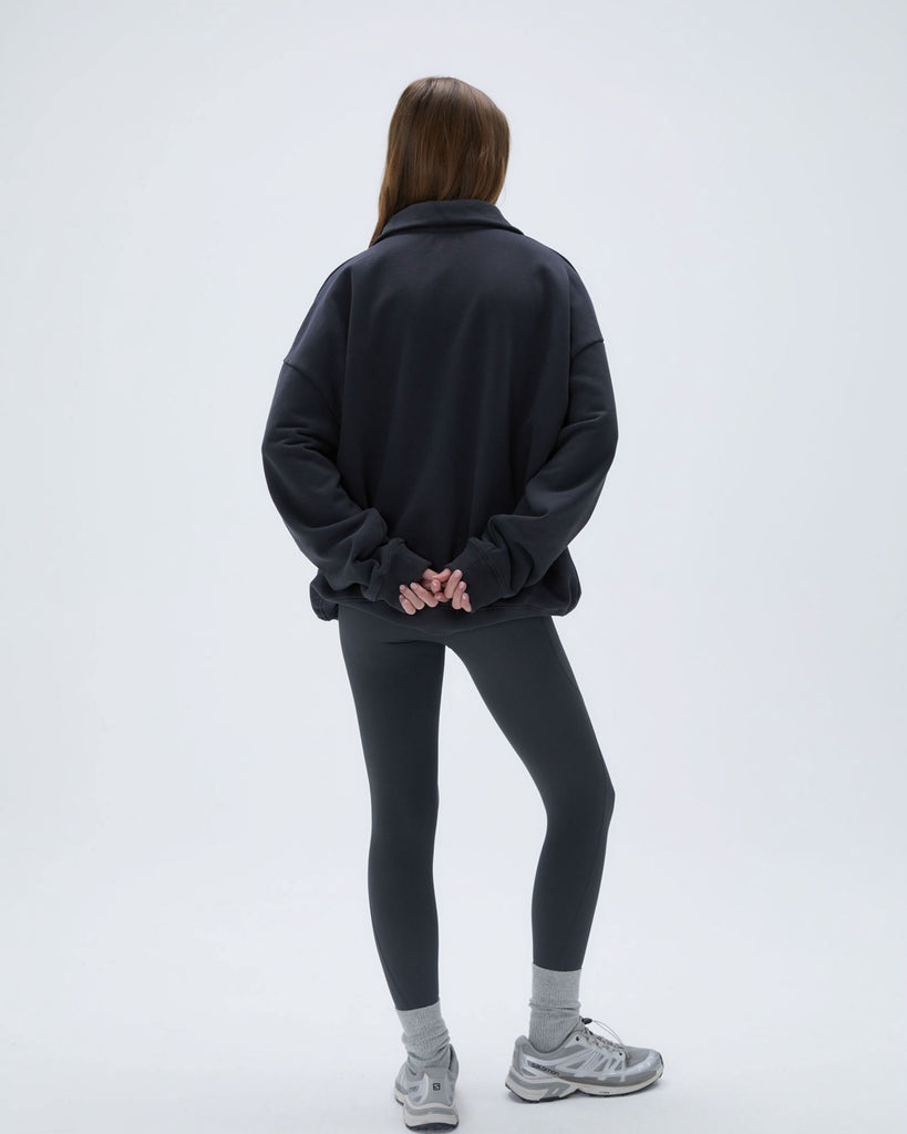 Women's Half Zip Sweatshirt - Graphite Grey | Adanola