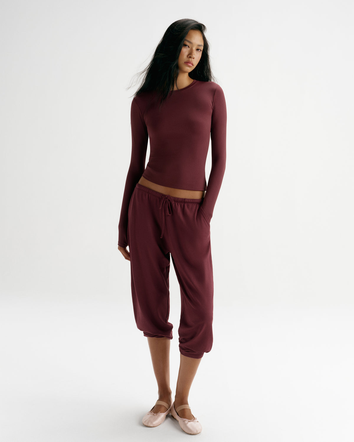 Ultimate Long Sleeve Top - Damson