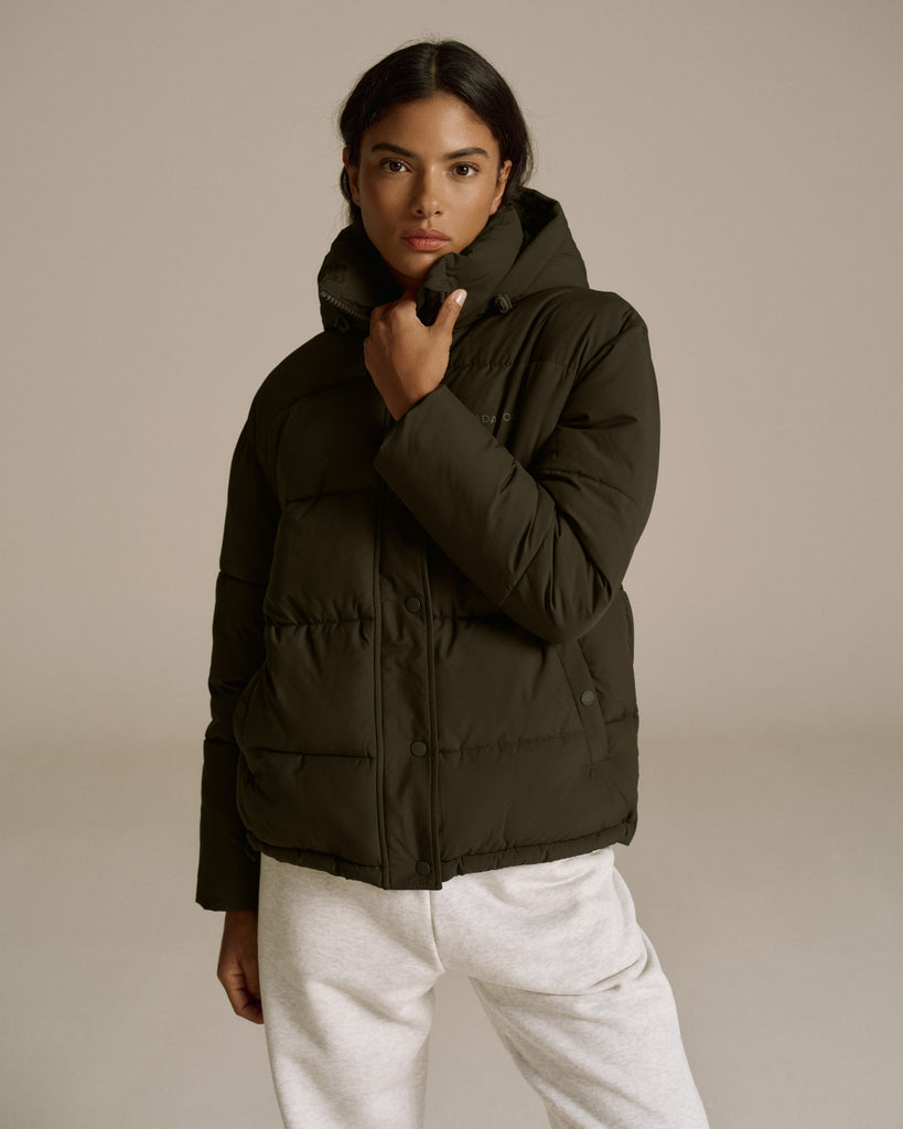 Matte Puffer Jacket - Fern Green