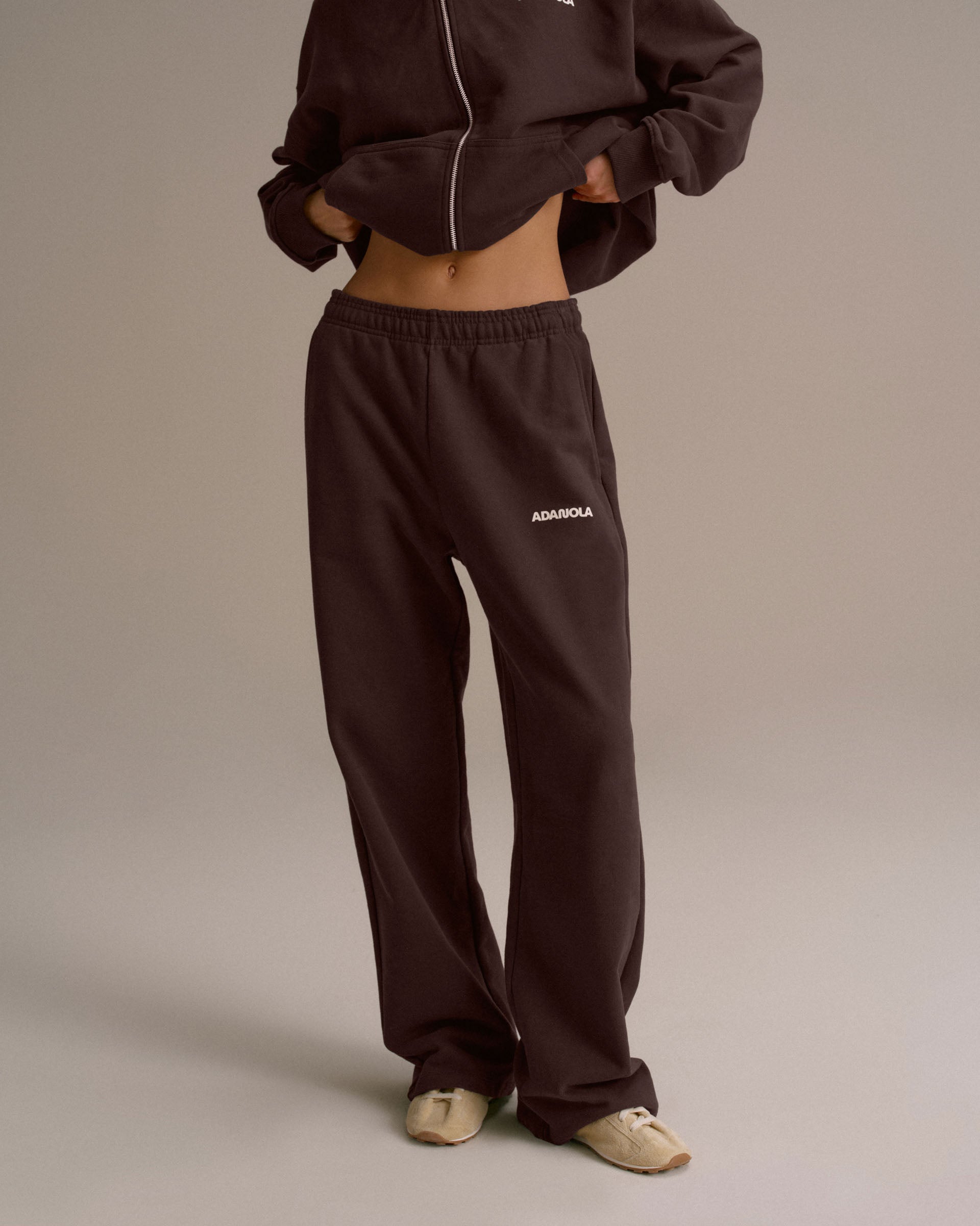 Movement Straight Leg Sweatpants - Chocolate Brown – Adanola
