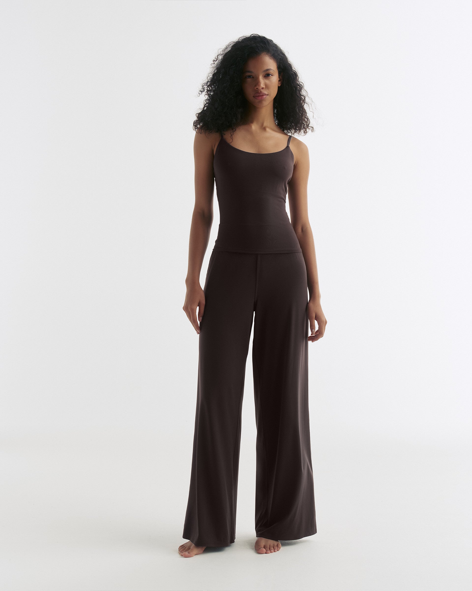 Wide Leg Yoga Pant - Coffee Bean – Adanola