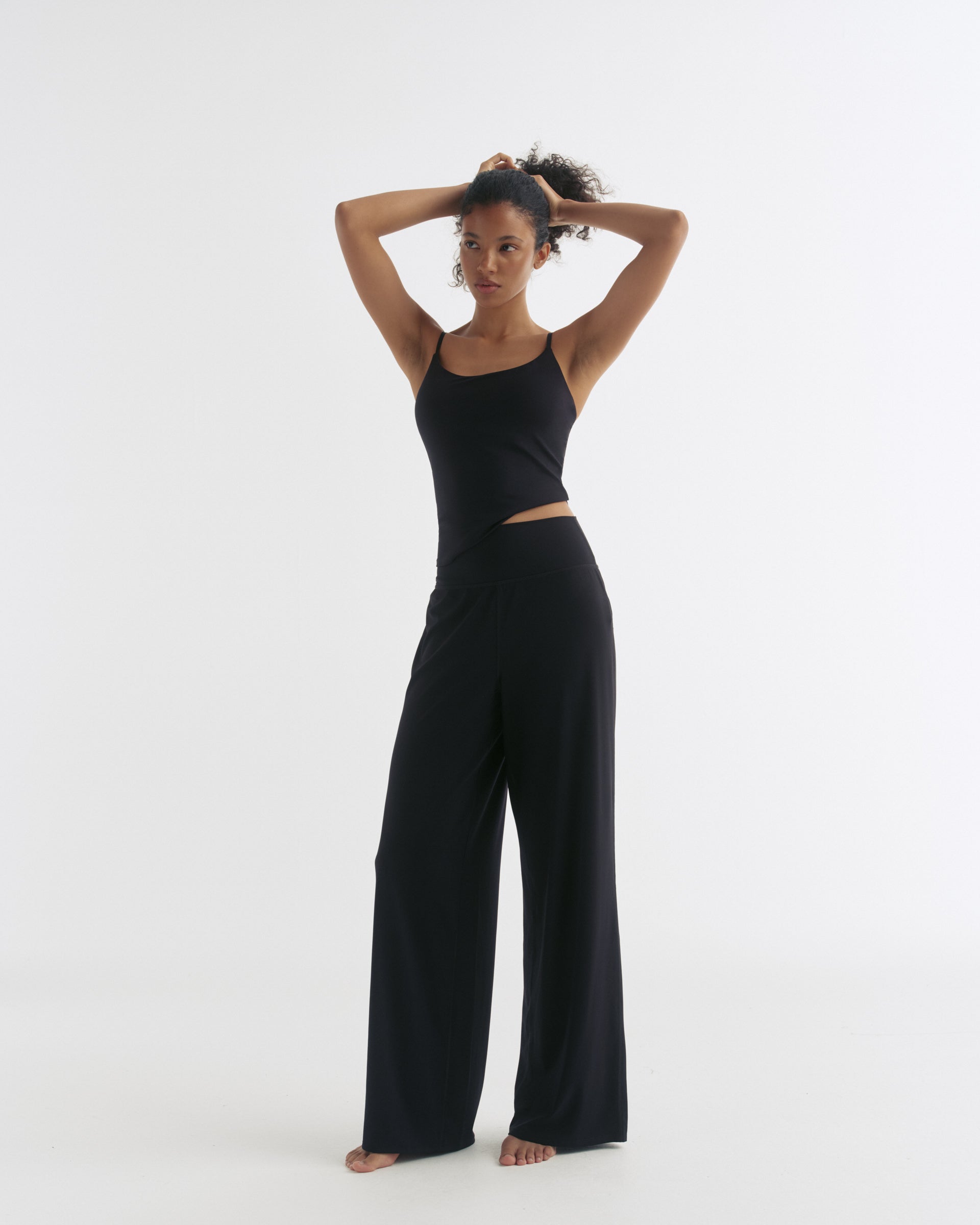 Wide Leg Yoga Pant - Black – Adanola