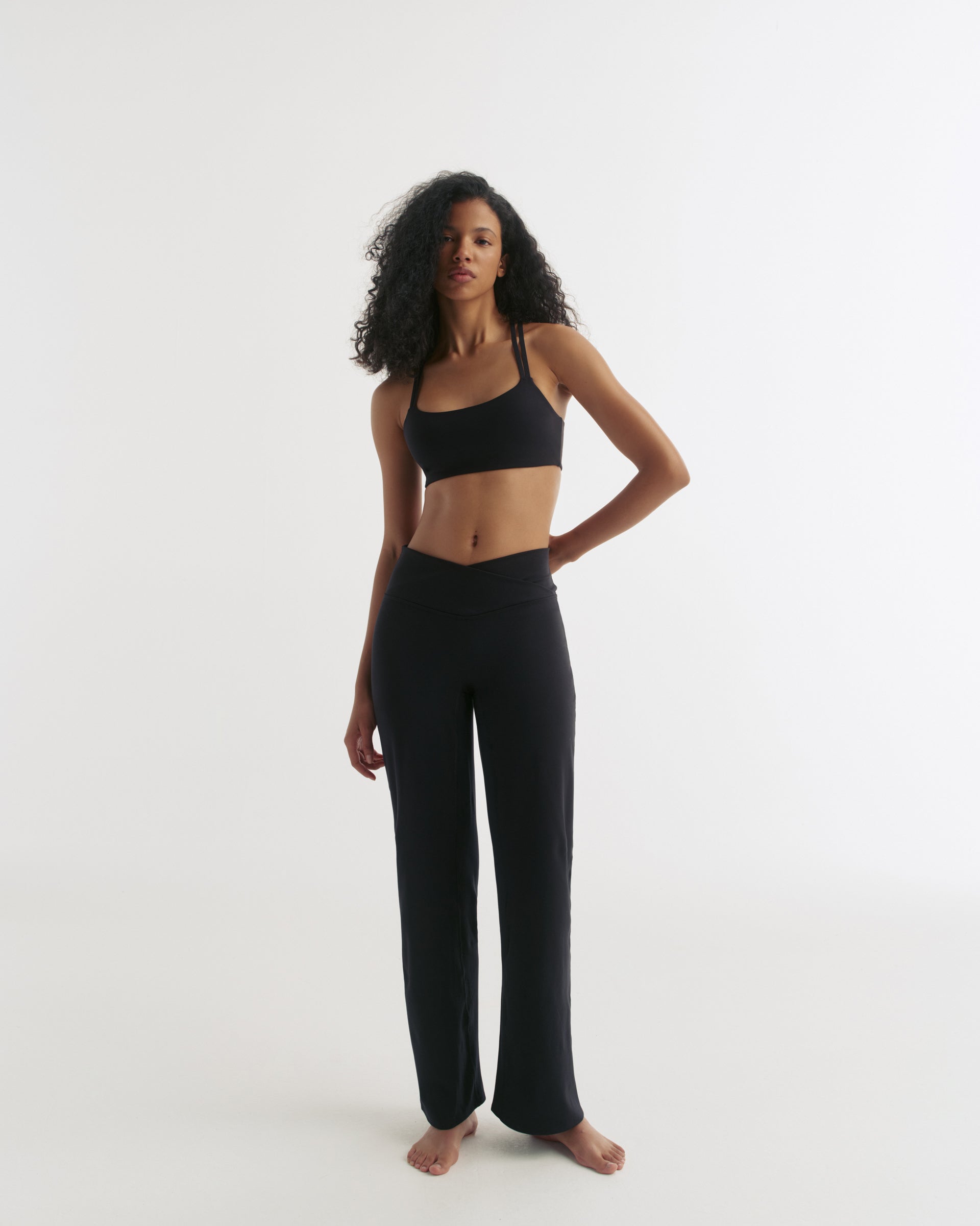 Wrap Yoga Pant - Black – Adanola