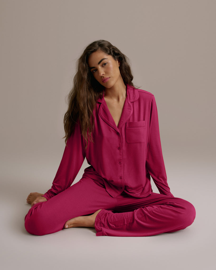 Modal Pyjamas - Berry Red
