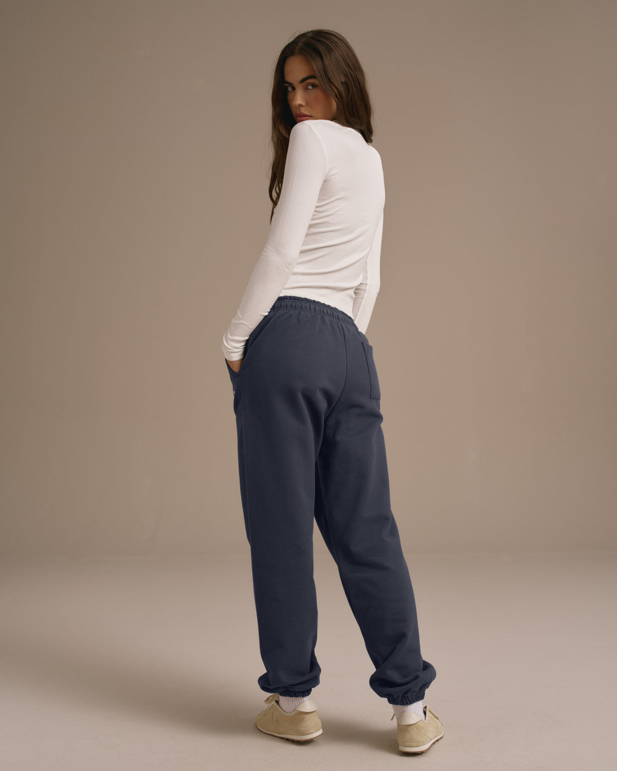 Cuffed Sweatpants - Washed Midnight Blue