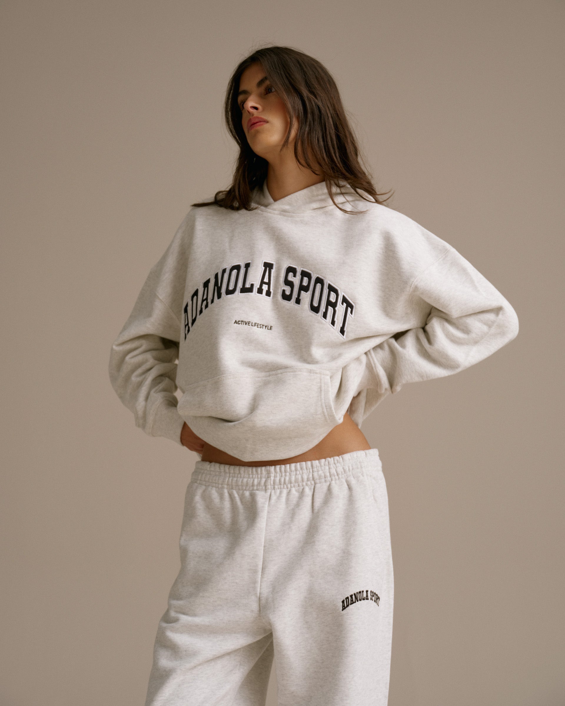 Women's AS Oversized Hoodie - Light Grey | Adanola – Adanola