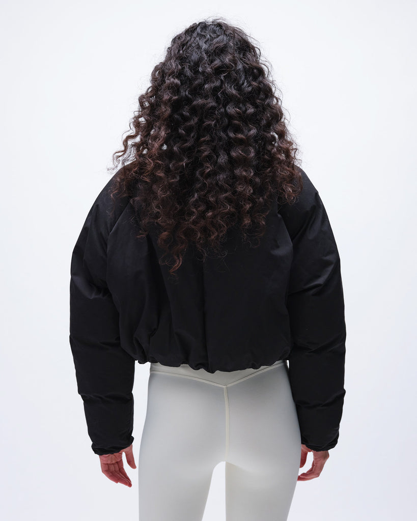 Women's Black Bomber Jacket Adanola