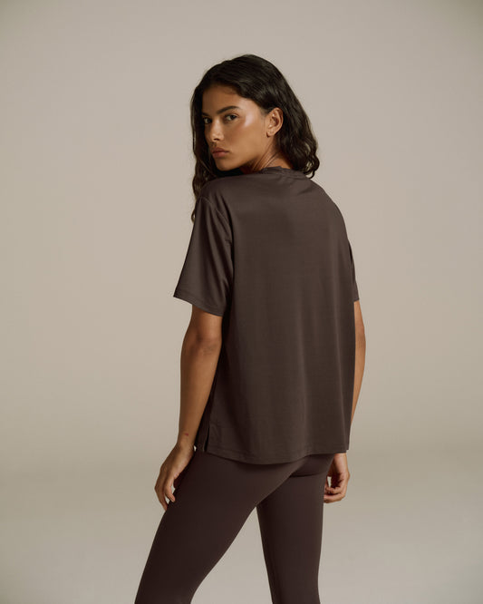 Mesh Active T-Shirt - Coffee Bean