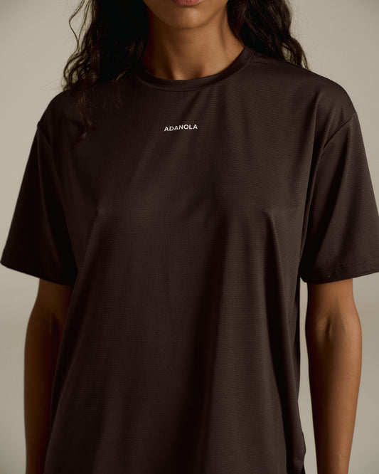 Mesh Active T-Shirt - Coffee Bean