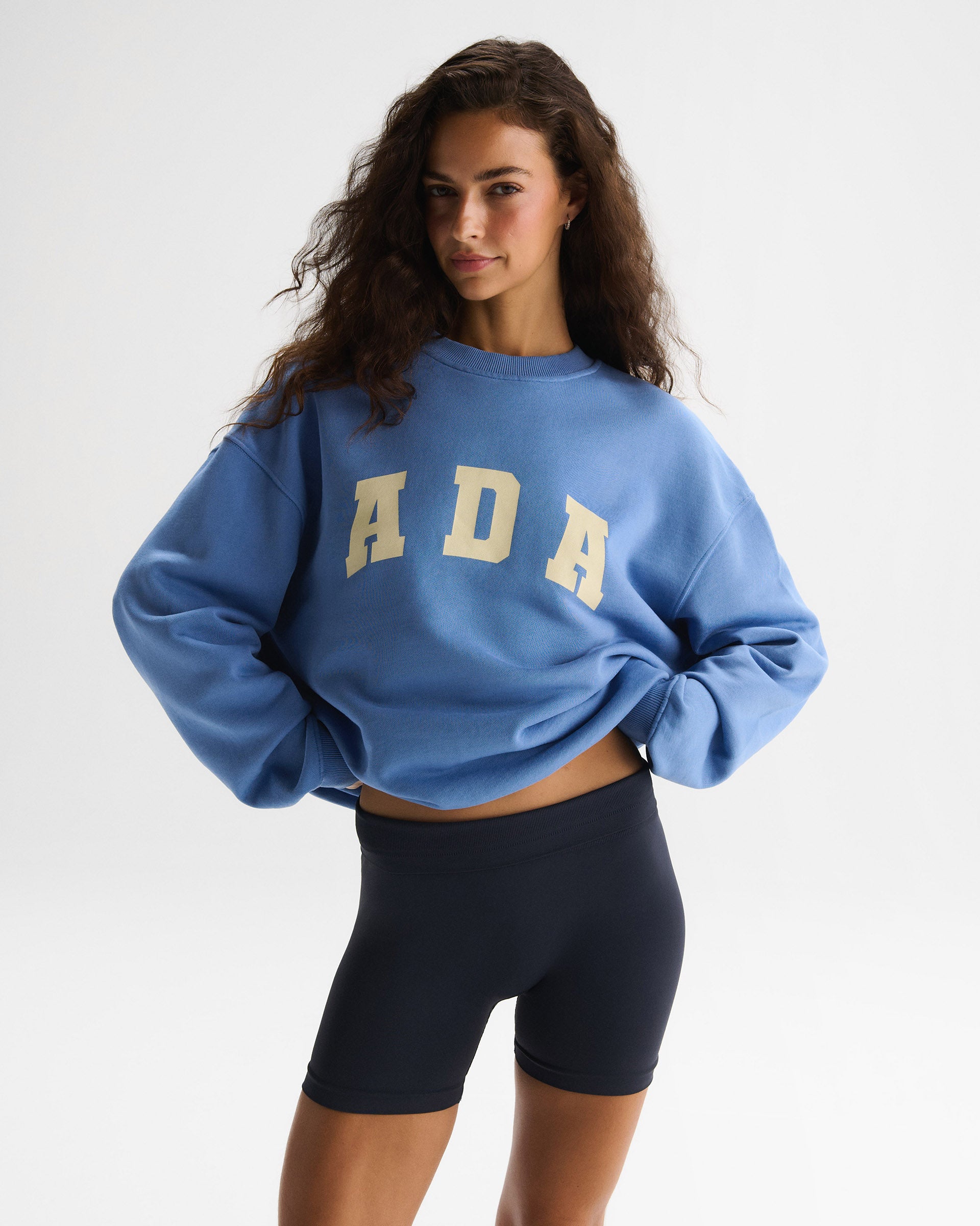 ADA Oversized Sweatshirt Blossom Blue Buttercream