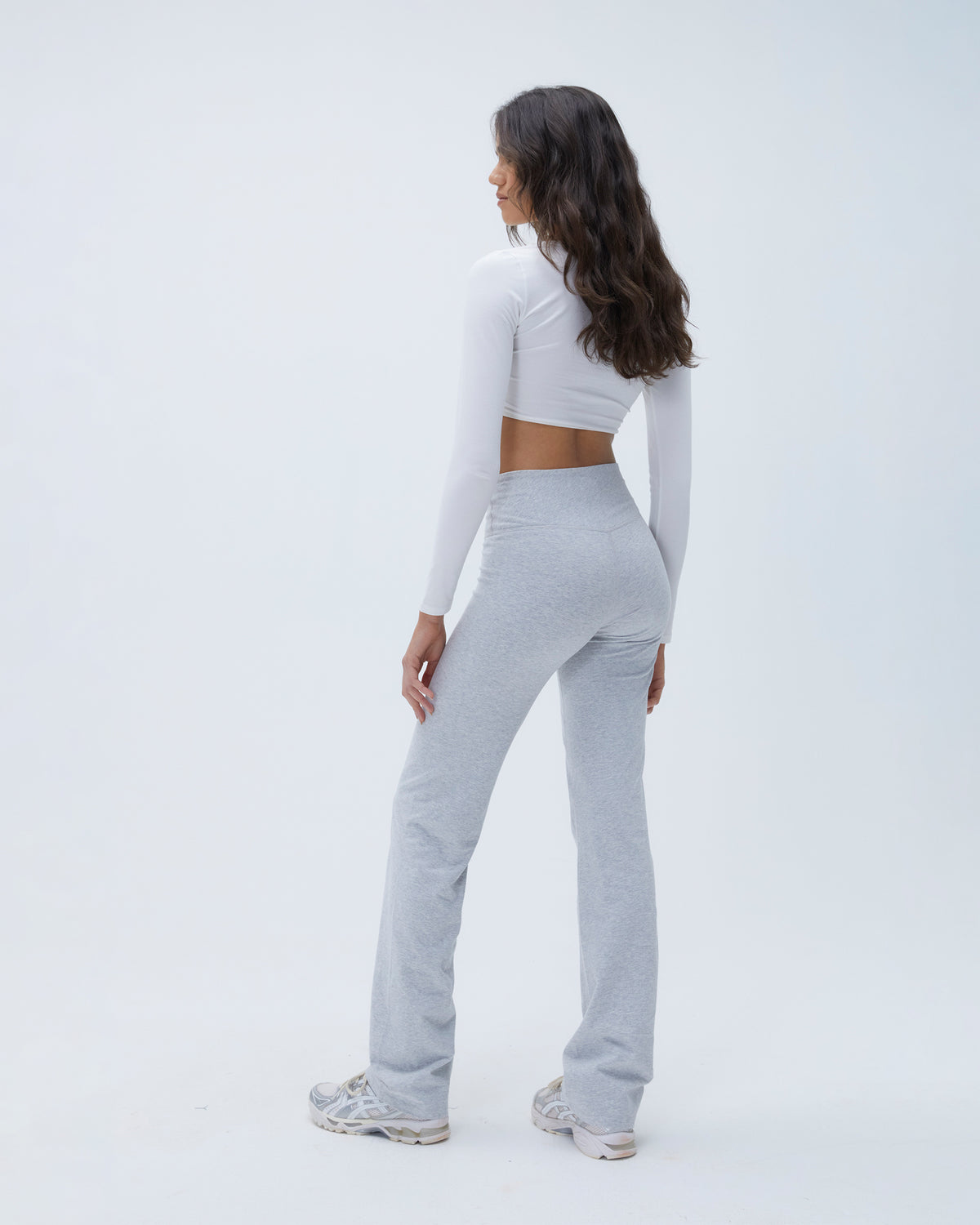 Must Have Flare Yoga Pant- Grey - Moe & Arrow Boutique