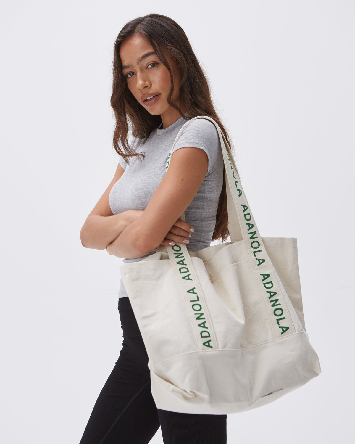 Cream Shopper Shoulder Bag