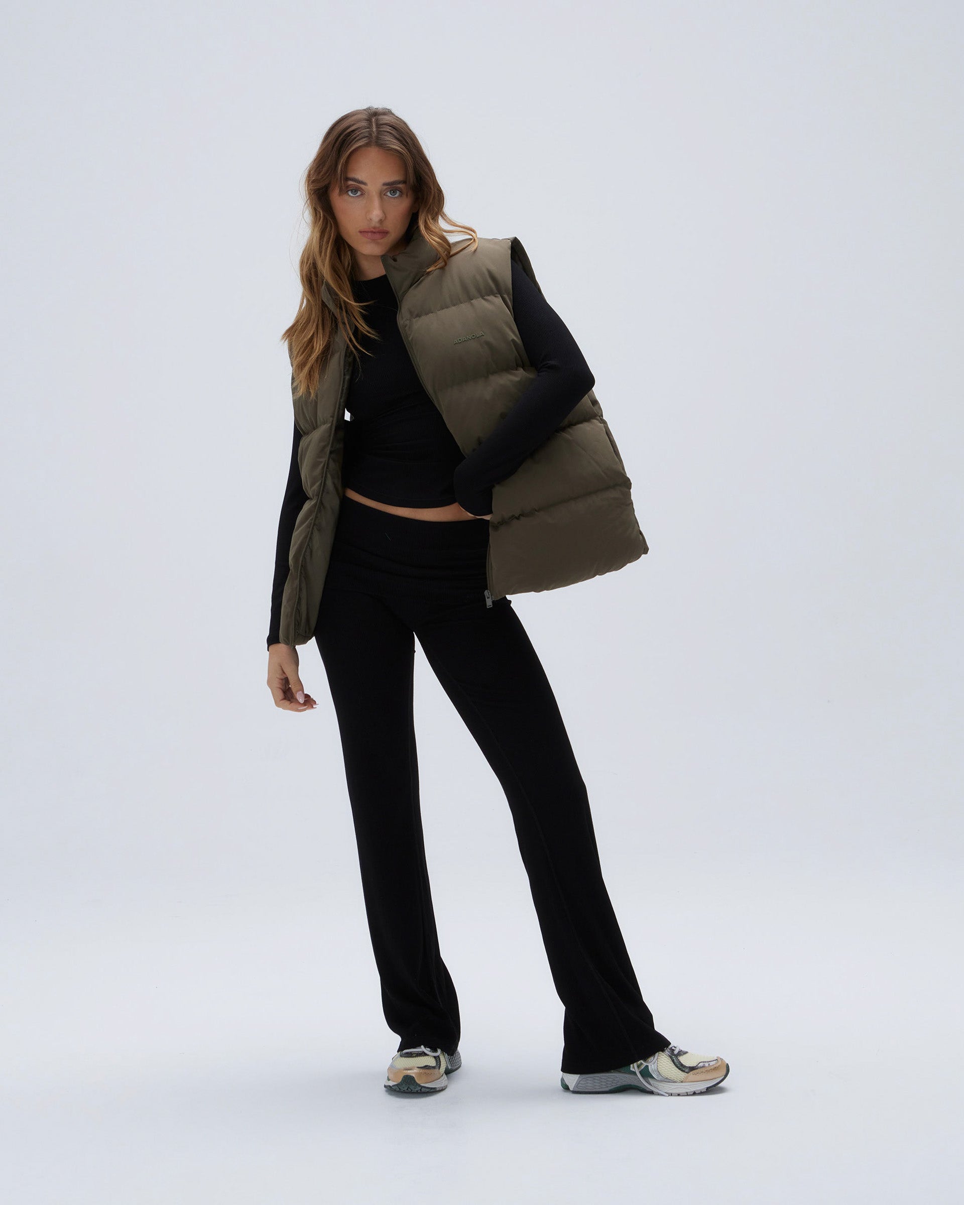 Boxy Gilet Khaki Green