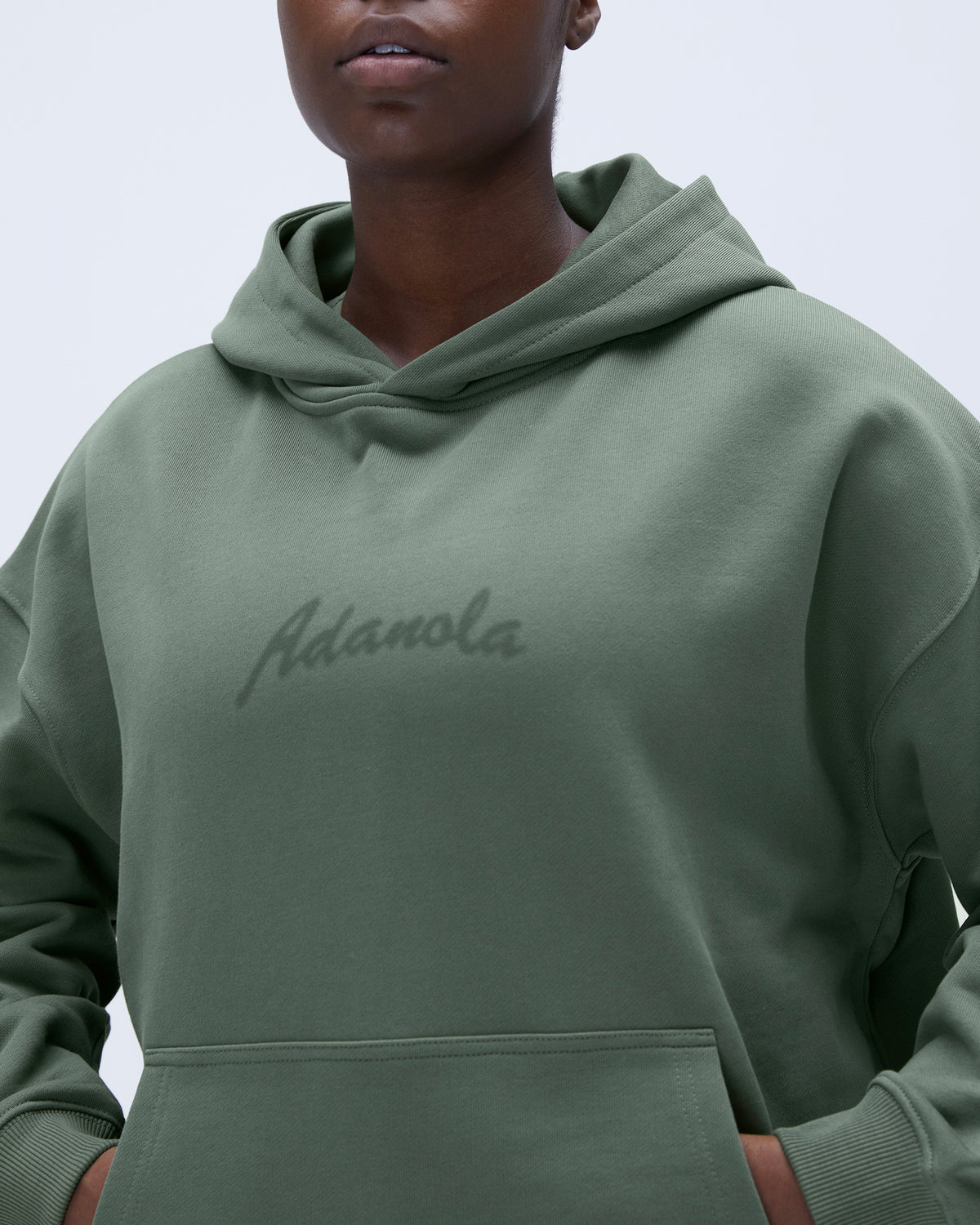 Freehand Oversized Hoodie - Khaki Green