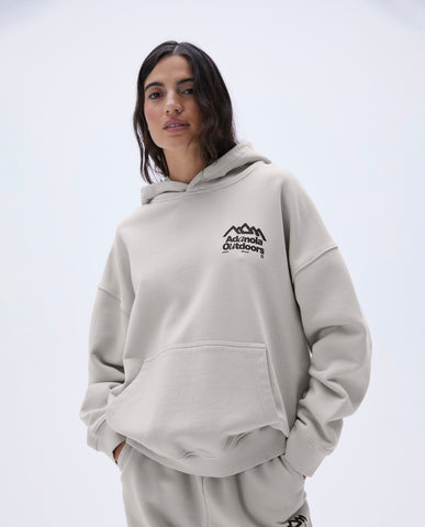 Discover Washed Oversized Hoodie - Stone - Hoodies - Adanola