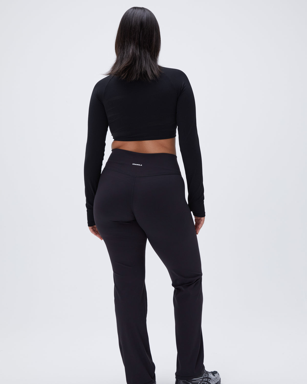 Women's Black Ultimate Wrap Over Yoga Pant