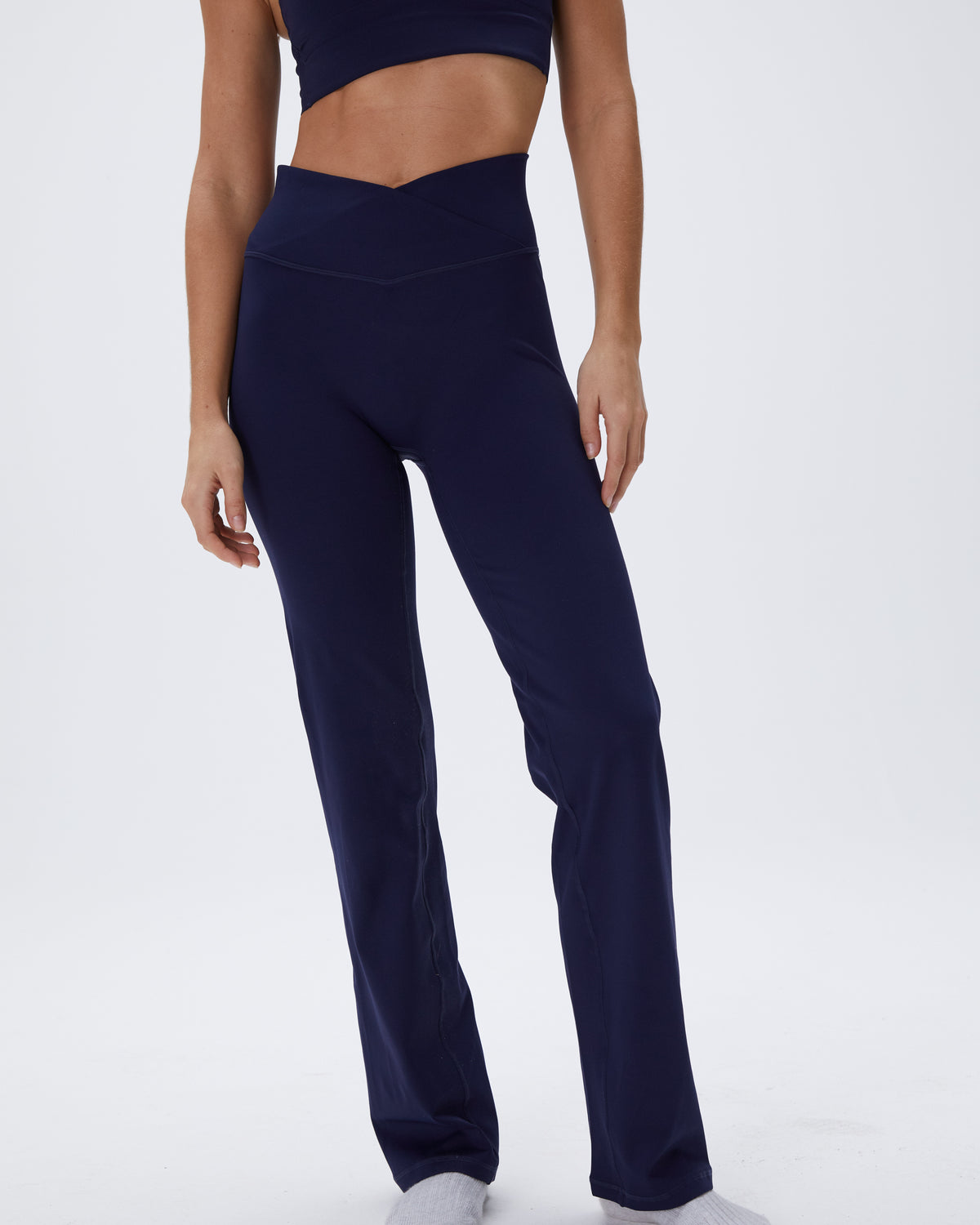 Women's Navy Blue Ultimate Wrap Over Yoga Pant