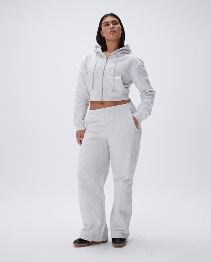 Low-rise cotton sweatpants in black - Off White