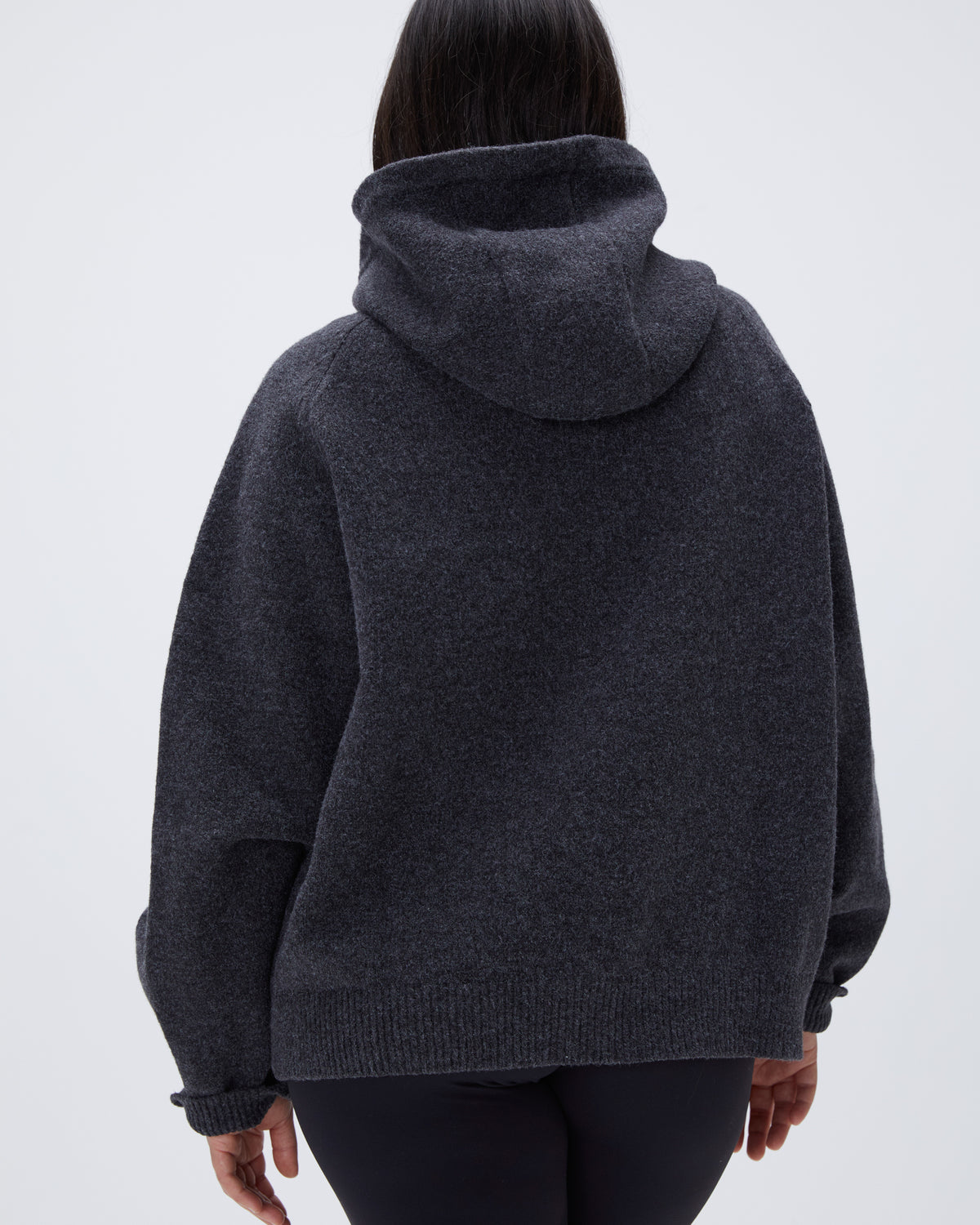 Printed Inner Fleece Cotton Hoodie - Dark Grey – Andora