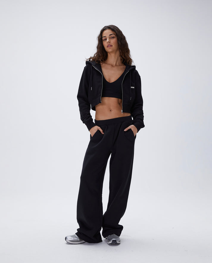 Black Jersey Cotton Leggings Under Joggers For Men &Women – Ofelya Boutique
