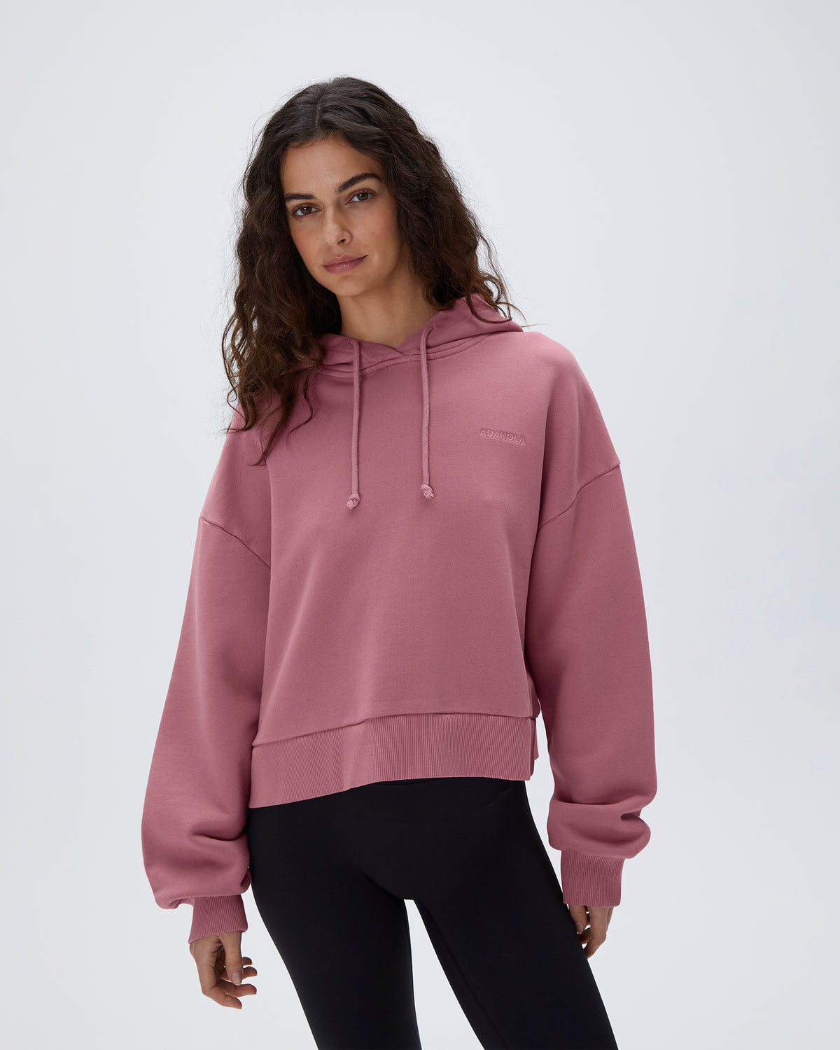 Washed Boxy Hoodie - Dusty Pink