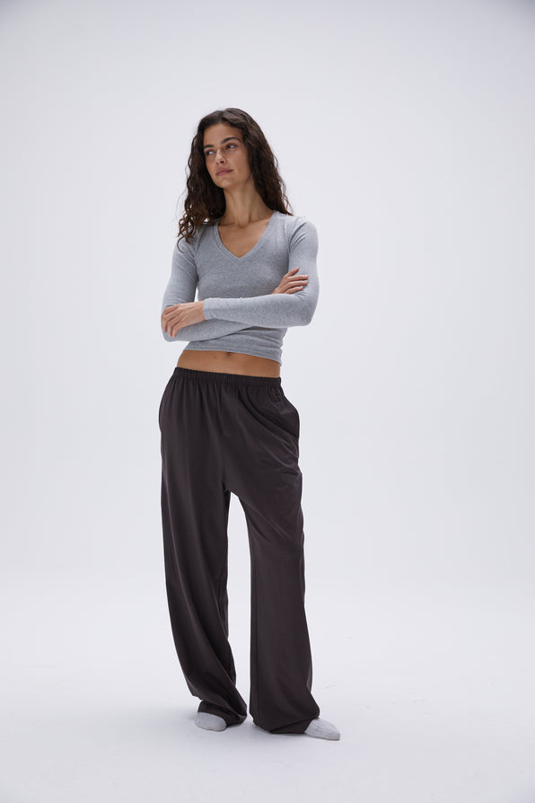 NACHILA Women's Pajama Bottoms Wide Leg Lounge Pants Cool Yoga