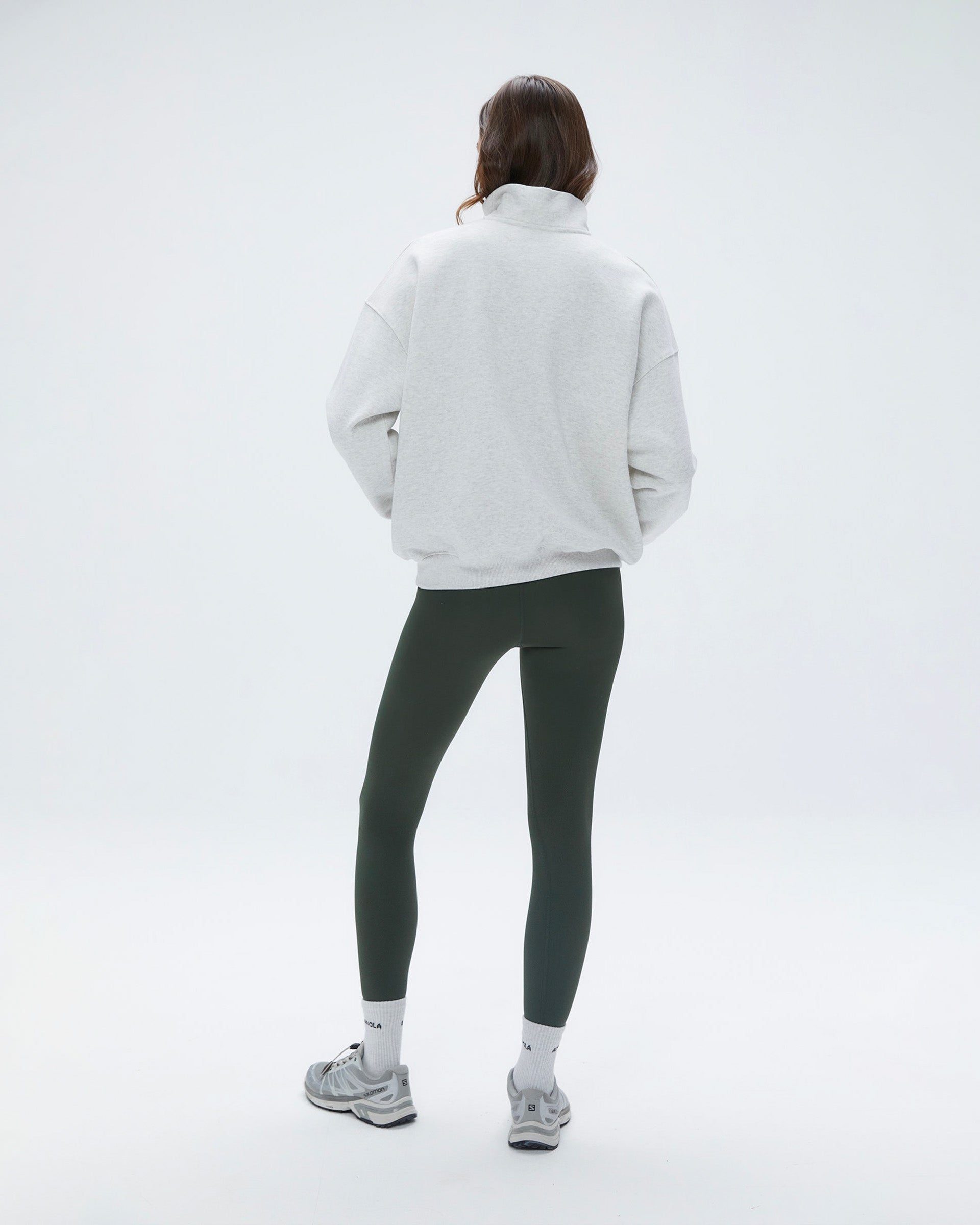 Sportswear Oversized Full Zip Funnel Sweatshirt - Light Grey