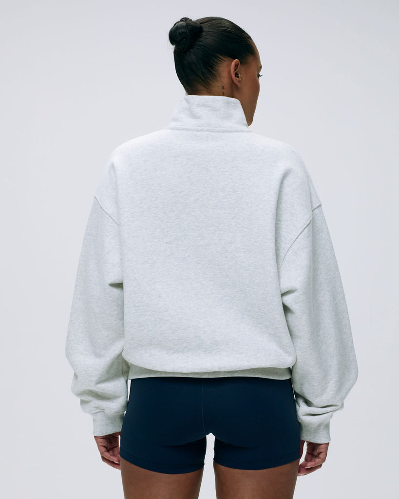 Varsity Contrast Trim V Neck Sweatshirt -2 COLOR OPTIONS main image 1