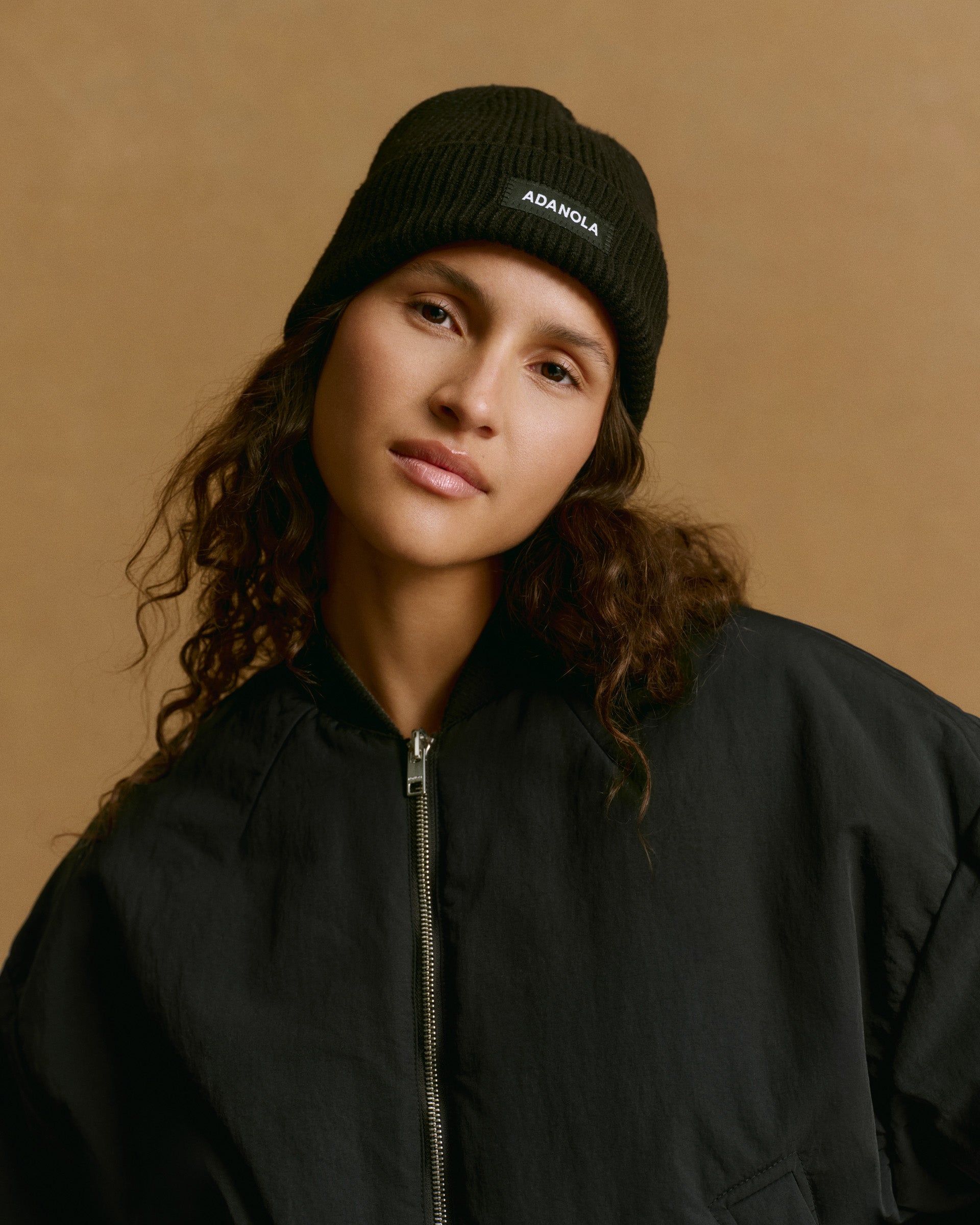 Knit Beanie - Black – Adanola