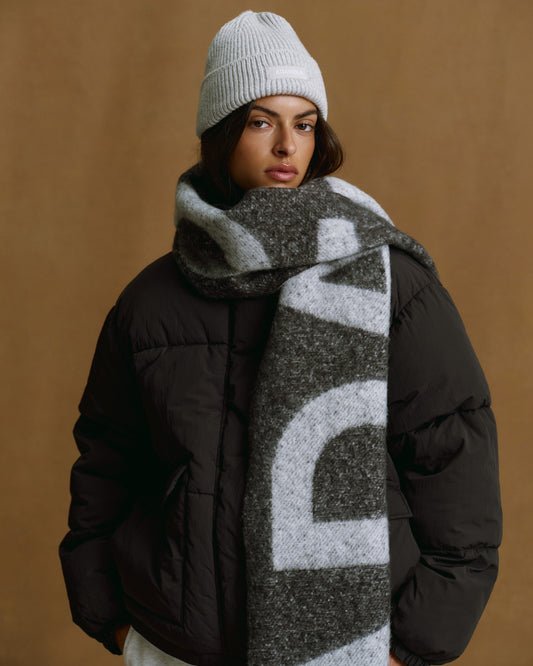 Knit Scarf - Grey Melange