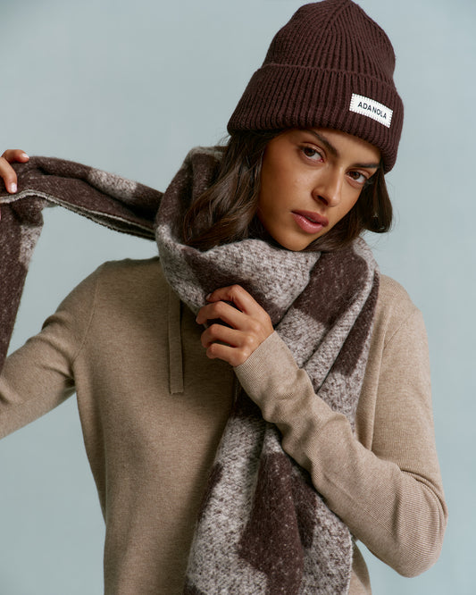 Knit Beanie - Coffee Bean