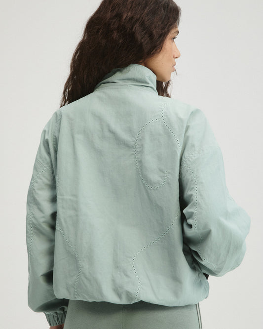 Laser Cut Track Jacket - Cloud Blue