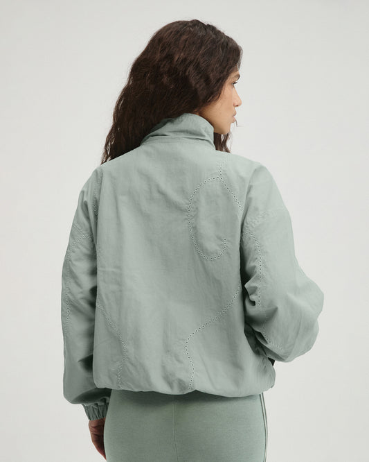 Laser Cut Track Jacket - Cloud Blue