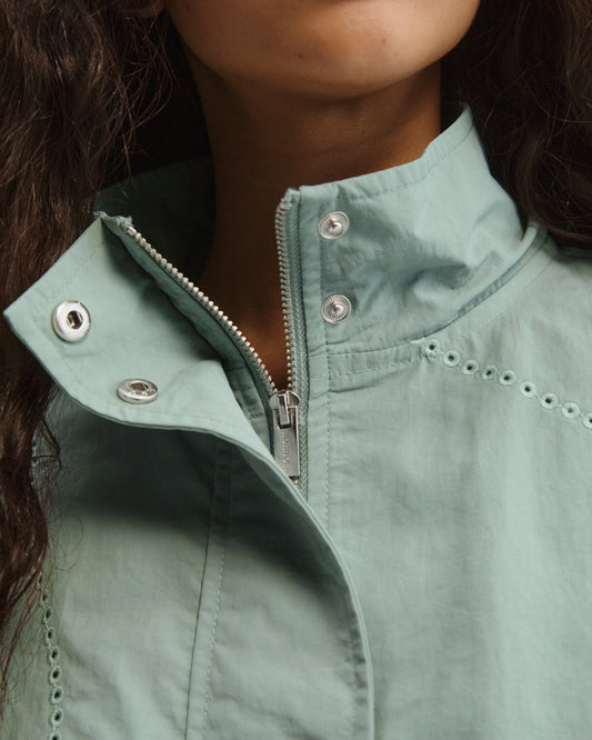 Laser Cut Track Jacket - Cloud Blue