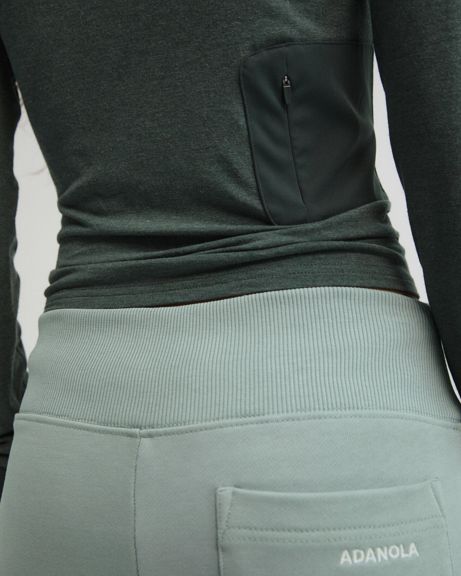 Modal Long Sleeve Technical Top - Sea Green