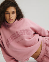 AS Chain Stitch Oversized Sweatshirt - Dusty Pink