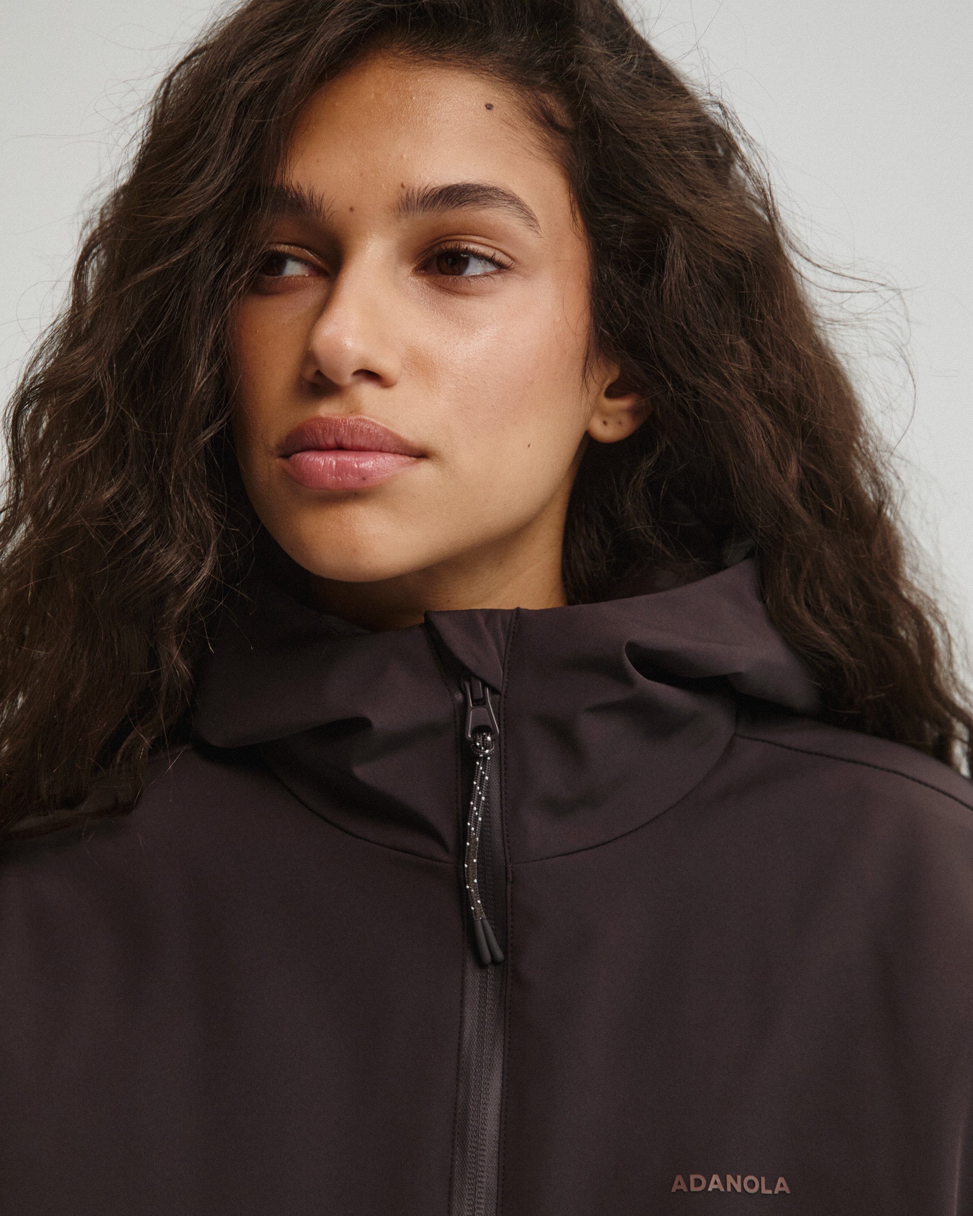 Trail Padded Quarter Zip Jacket Coffee Bean Adanola trail-padded-quarter-zip-jacket-coffee-bean-adanola