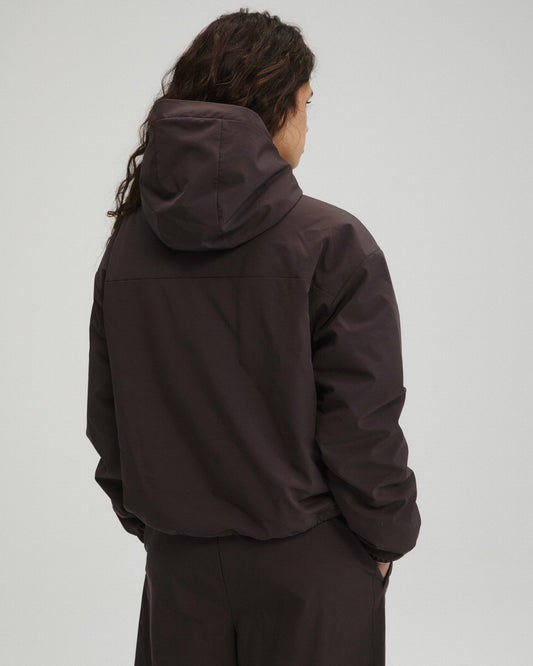 Trail Padded Quarter Zip Jacket - Coffee Bean