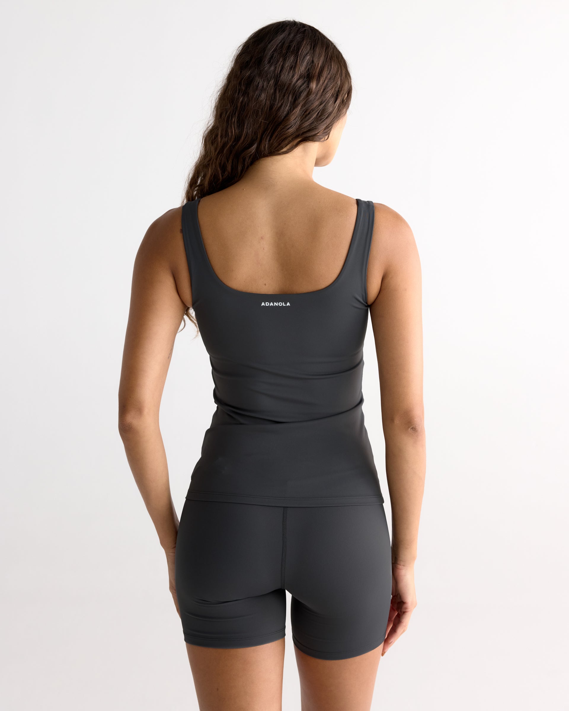Ultimate Square Neck Top - Graphite Grey