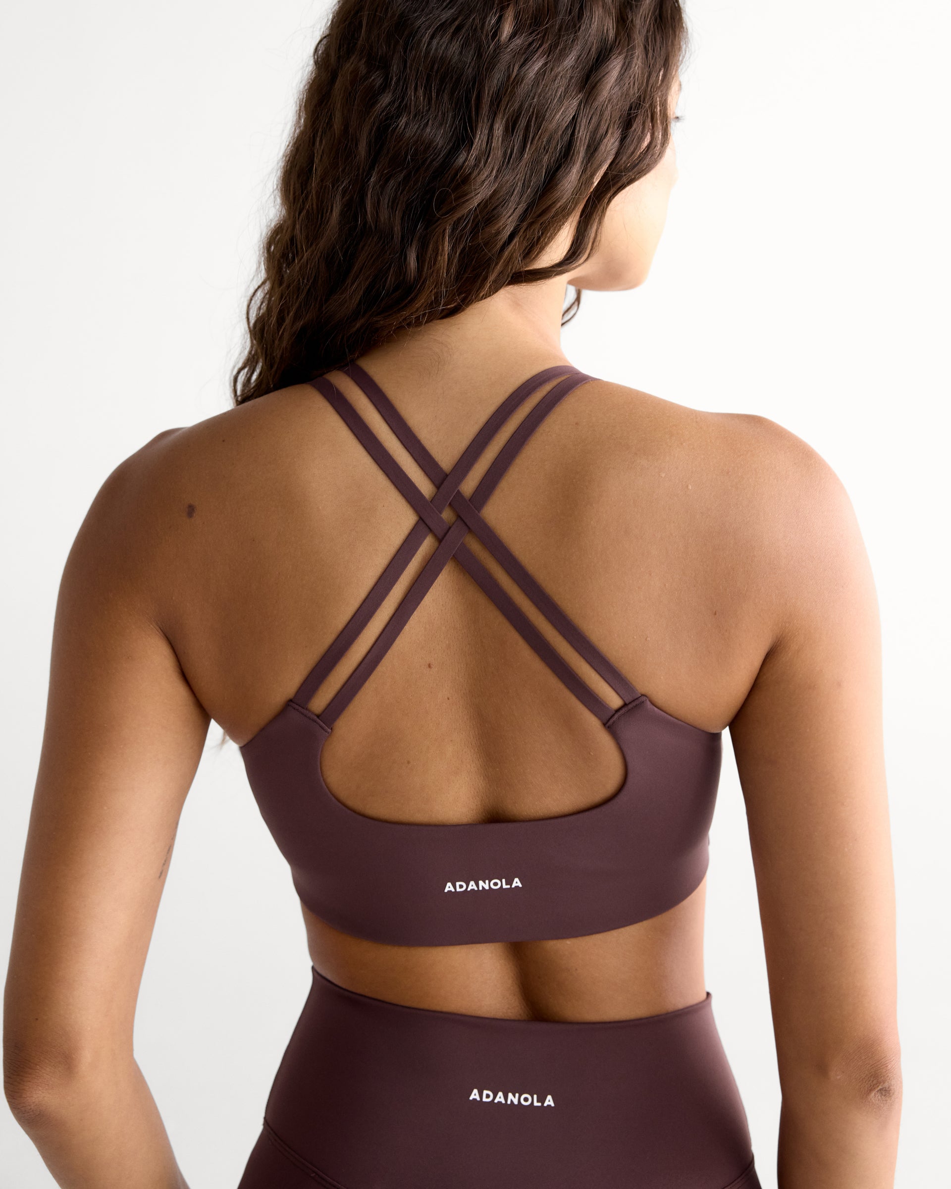 Ultimate Cross Back Bra - Mulberry Red