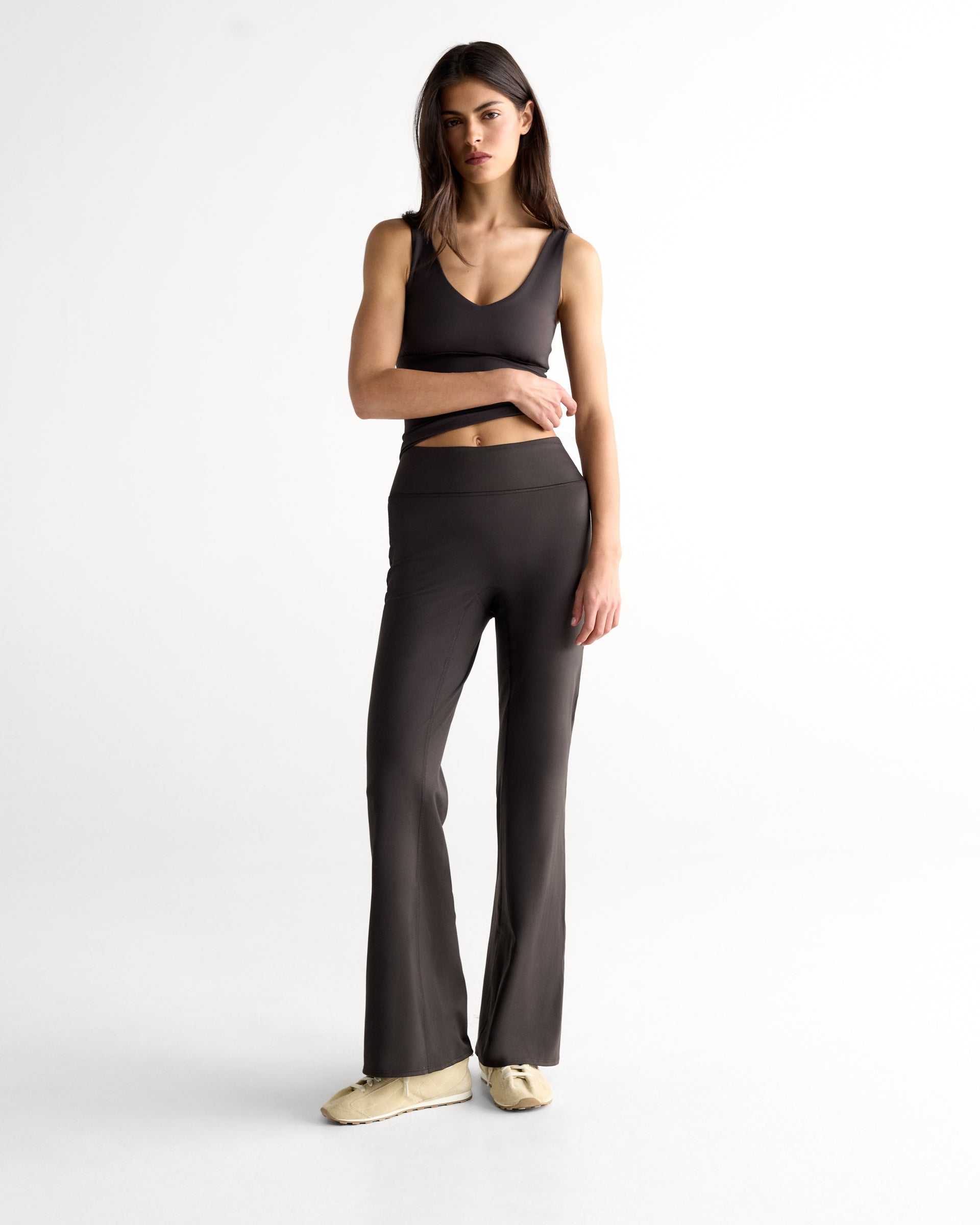 Flared Yoga Pant - Coffee Bean