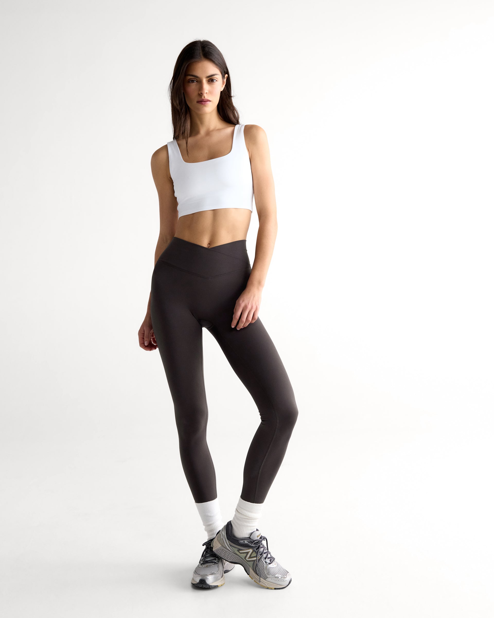 Adanola アダノーラ レギンス ヨガ XS Women's Ultimate Wrap Leggings - Brown | Adanola – Adanola