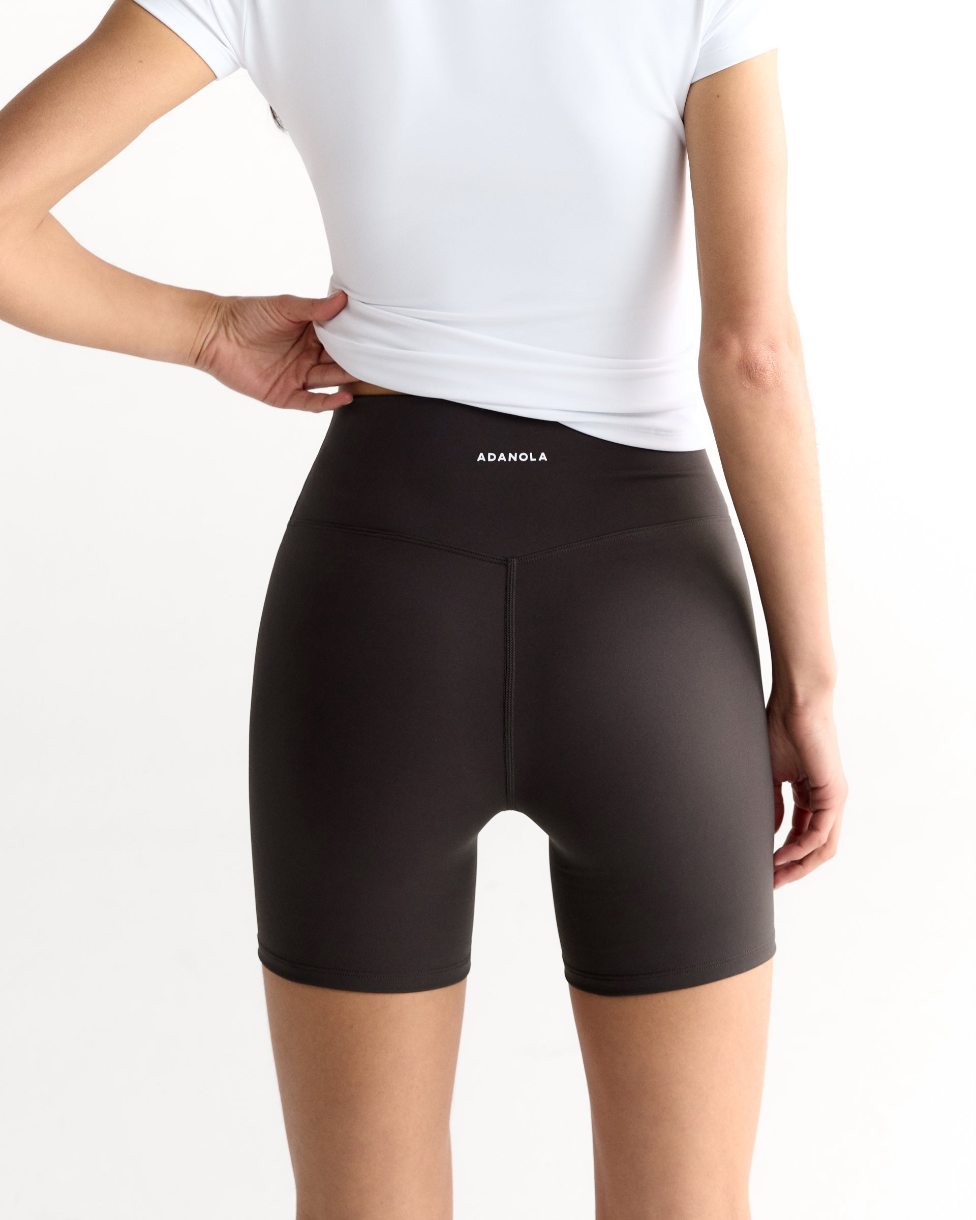 Ultimate Crop Shorts - Coffee Bean
