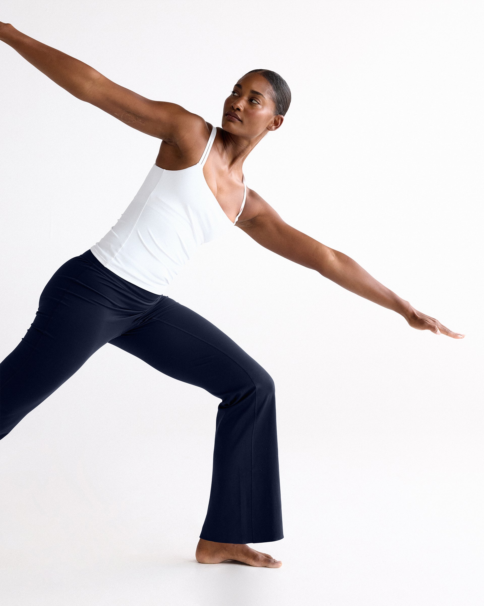 Flared Yoga Pant - Navy Blue – Adanola