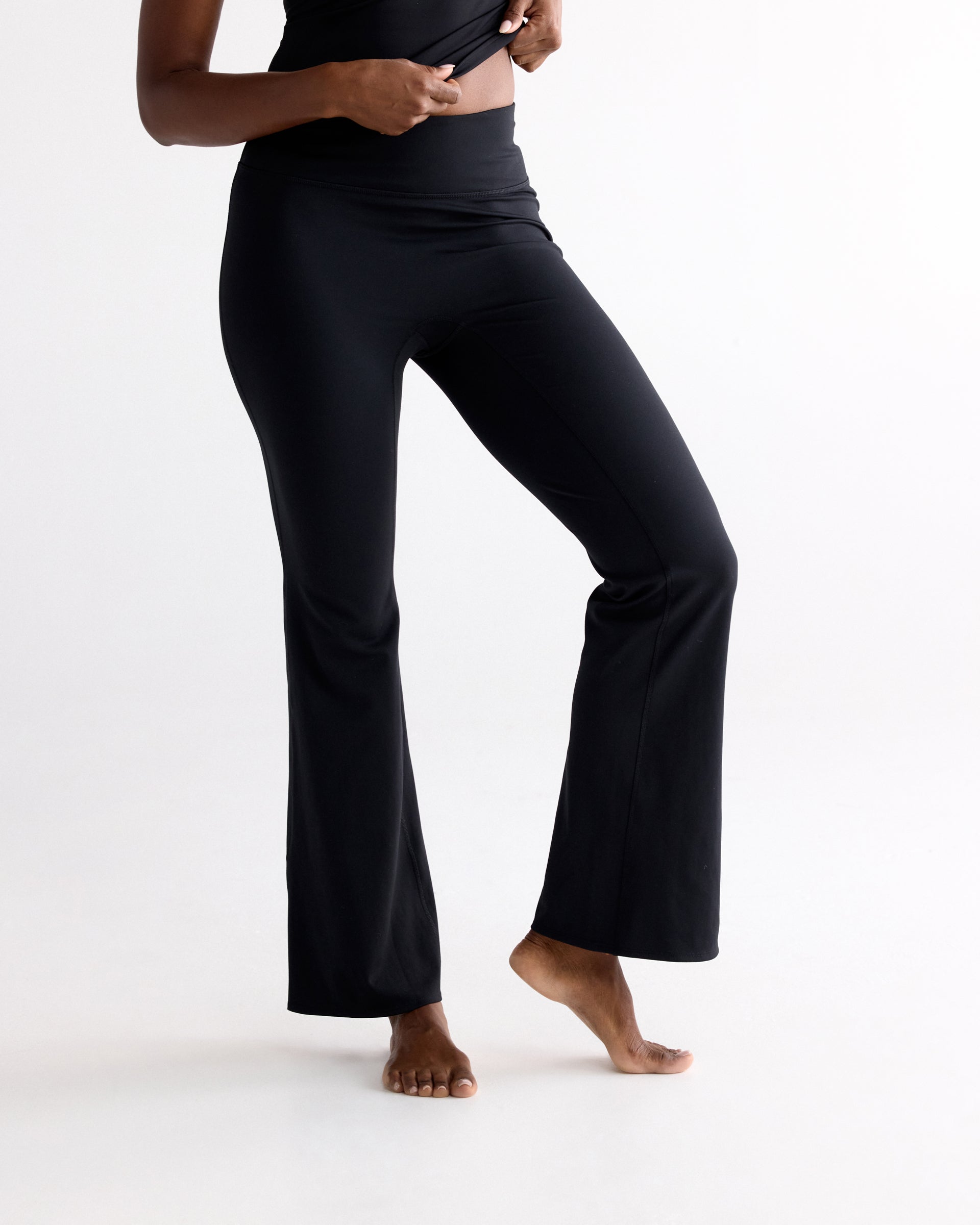 Flared Yoga Pant - Black – Adanola